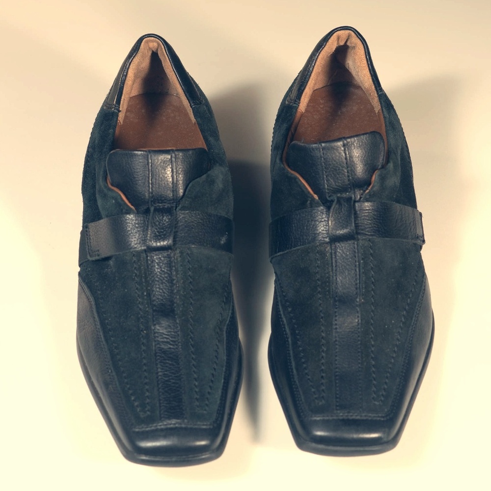 Hogl womens suede trim loafers